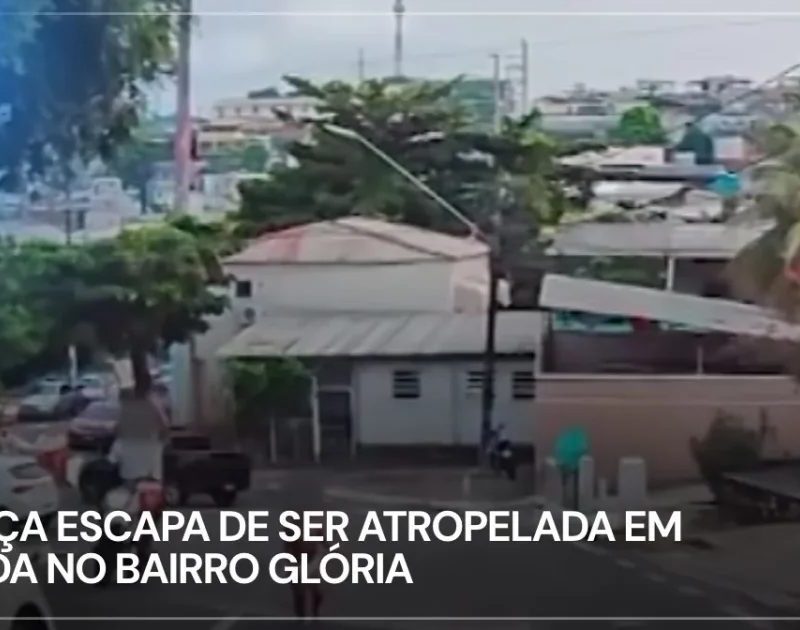 Criança quase é atropelada na avenida Presidente Dutra em Manaus