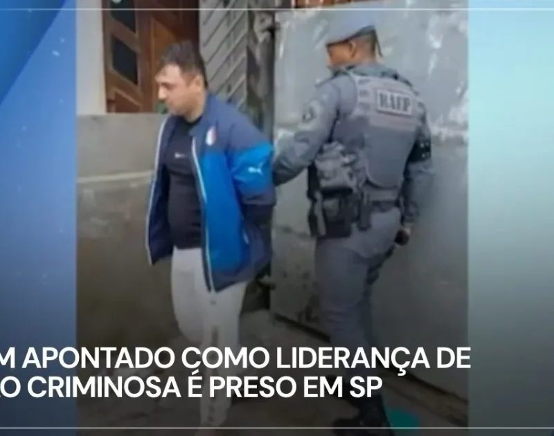 Líder de facção criminosa é preso em ação policial em São Paulo