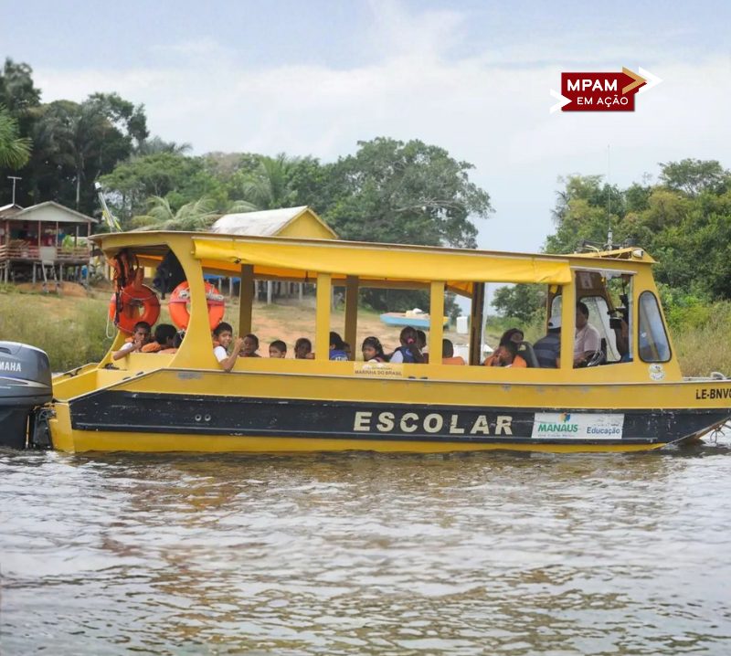 MPAM realiza fiscalização do transporte escolar fluvial em Manicoré