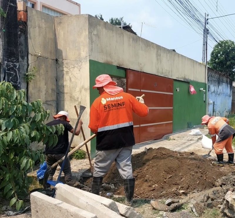 Manaus investe na recuperação da drenagem no Zumbi dos Palmares